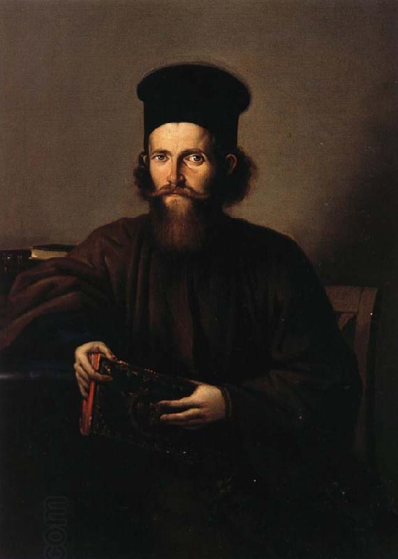 Nicolae Grigorescu Portrait of the Monk Isaia Piersiceanu oil painting picture